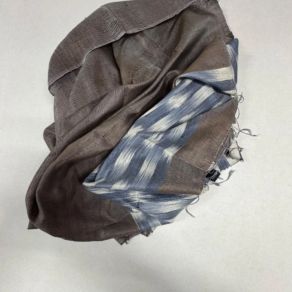 Unisex‎ Silk Scarf With Thin Fringes 68